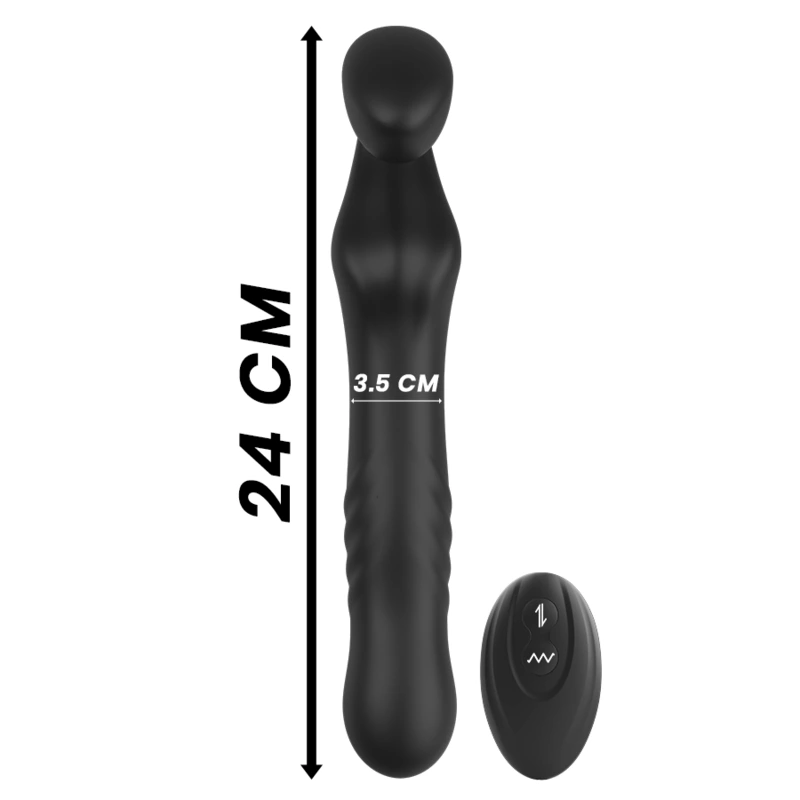 Ibiza - remote control strapless vibrator up & down 5