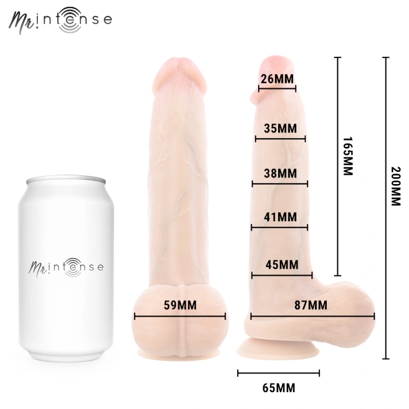 Mr intense - bruce m silicone dildo with testicles 20 cm -Ø- 4.5 cm 3