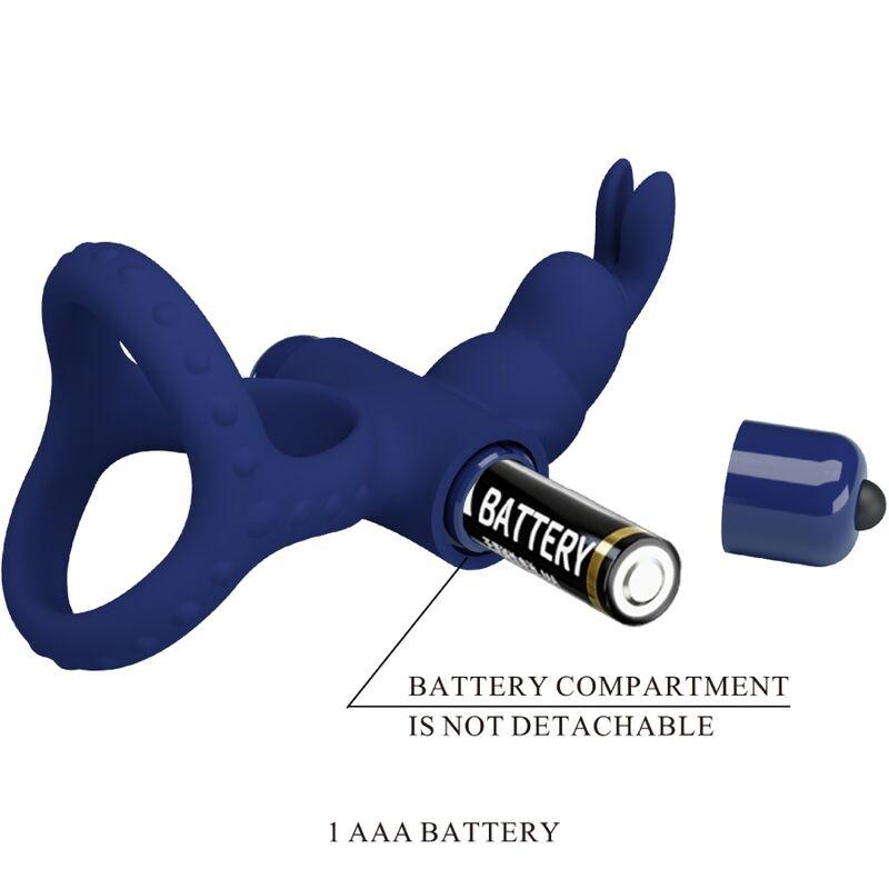 Pretty love - luchito double vibrating ring rabbit blue 8