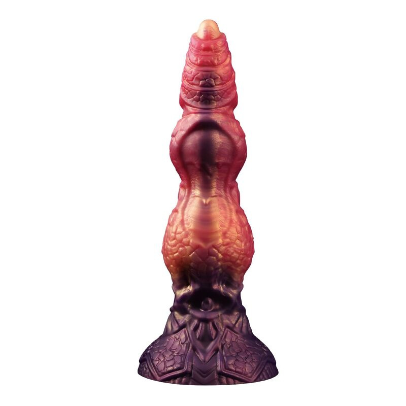 Power monsters - savage beastlord tricolor fantasy silicone dildo 24 cm Ø 5 cm