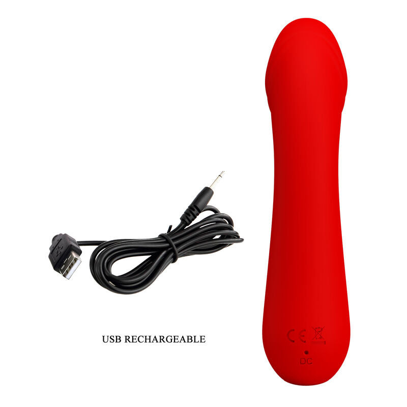 Pretty love - cetus rechargeable vibrator red 7