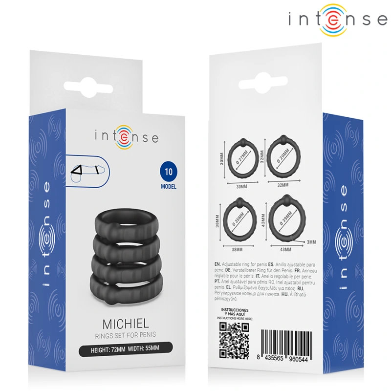 Intense - michiel set of 4 penis rings model 10 5