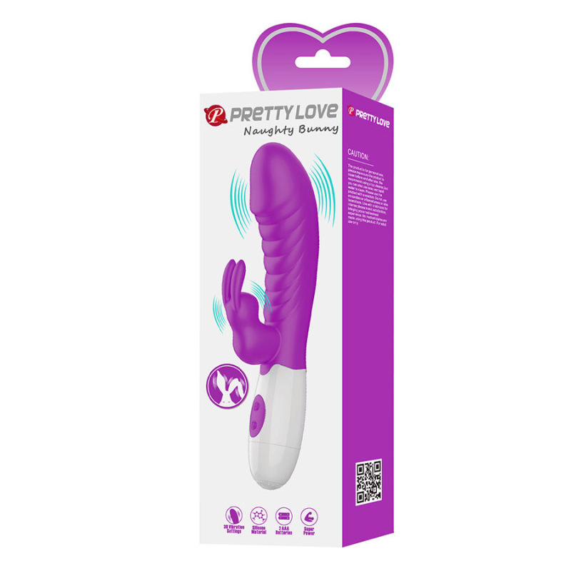 Pretty love - naughty bunny purple vibrator 10