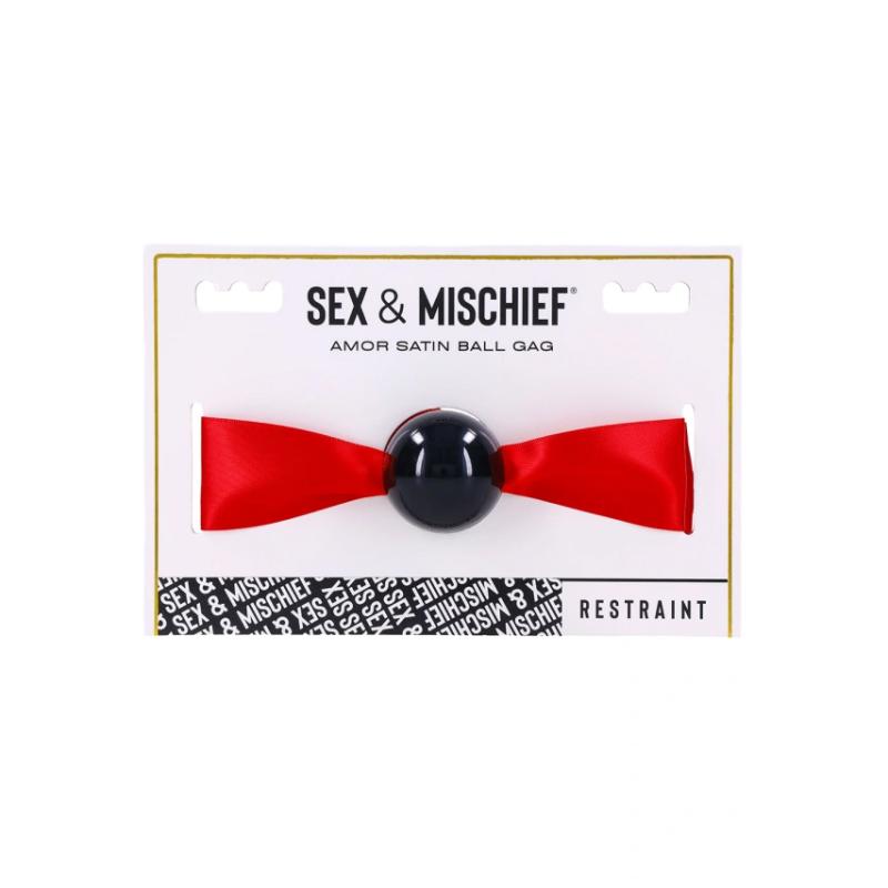 Sportsheets - Sex & Mischief Amor Satin Ball Gag 2