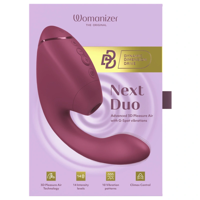 Womanizer - duo next dual clitoral & g-spot stimulator dusky pink 18