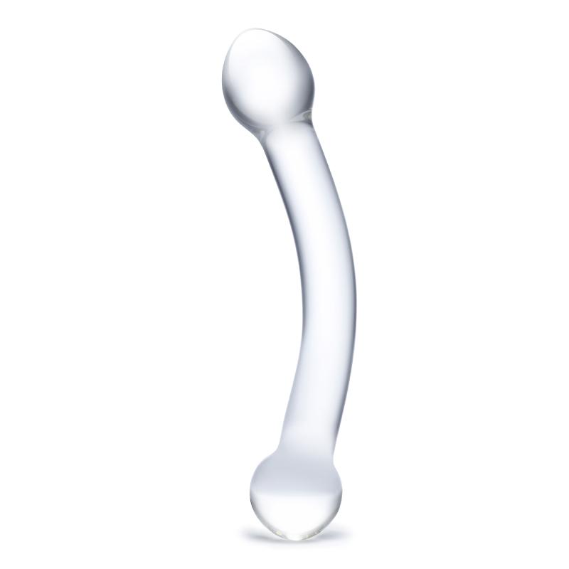 Glas - Curved G-Spot Stimulator Glass Dildo - Sklenené Dildo 2
