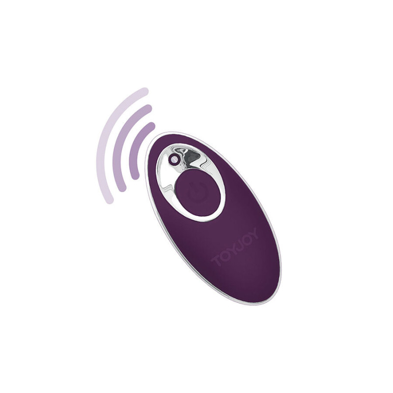 Toyjoy - happiness knock knock eggstavagant vibrator with remote control purple 2