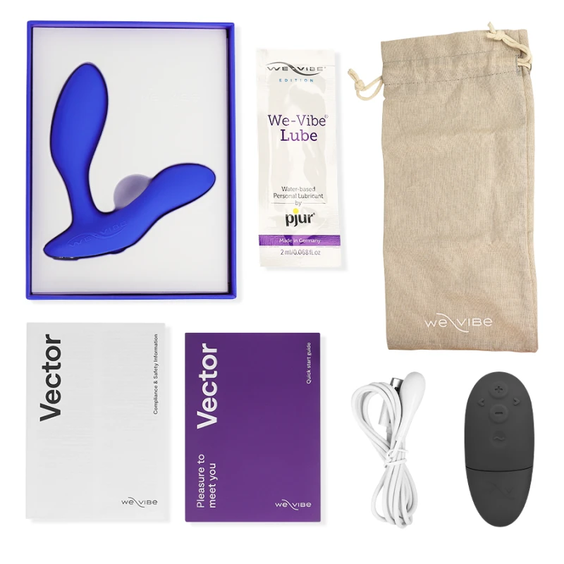 We-Vibe - Vector+ Vibrating Prostate Massager Royal Blue 5