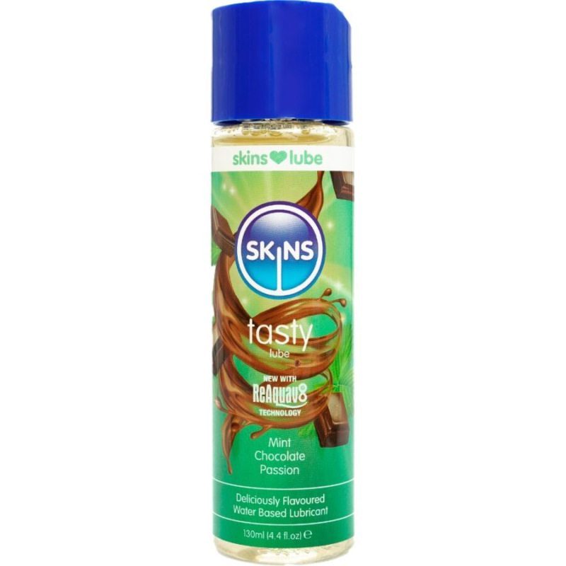 Skins - tasty water-based lubricant mint & chocolate 130 ml