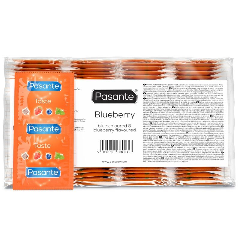 Pasante - kondómy čučoriedkové balenie 144 ks