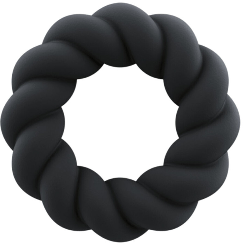 Rocks-off - twist black silicone masturbator ring