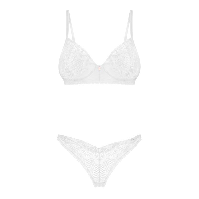 Obsessive - Alissium 2-Pcs Set White Xs/S