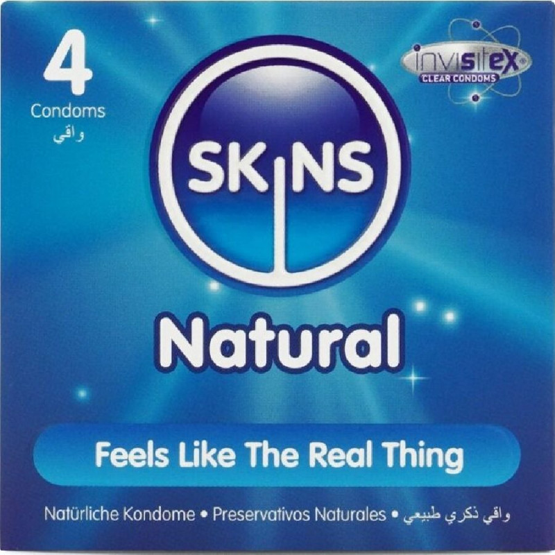 Skins - natural premium condoms pack 4