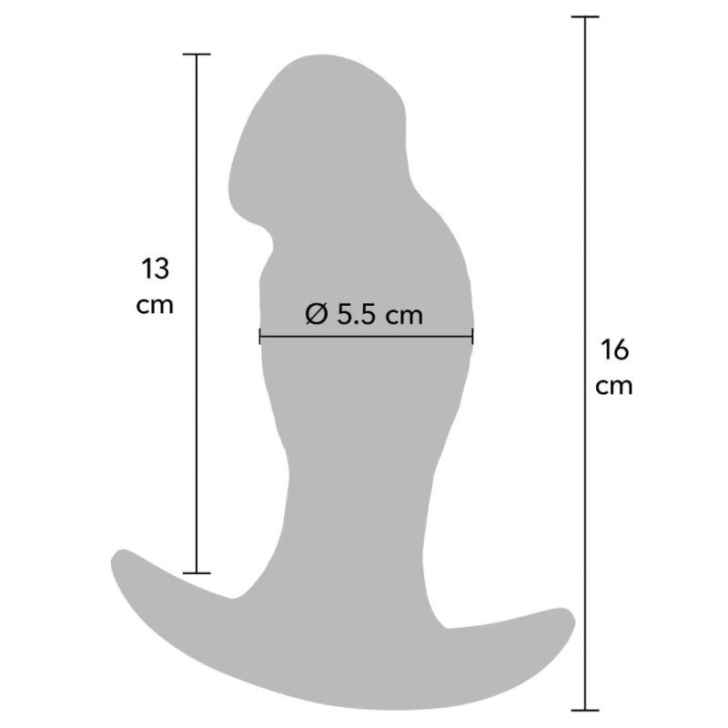 Hidden desire - inferno realistic buttplug 16 cm 4