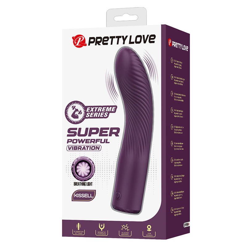 Pretty love - kissell rechargeable vibrator 10 functions purple 8