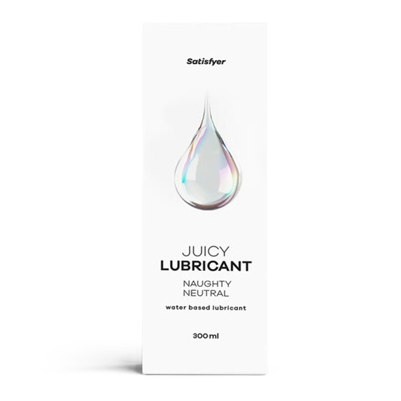 Satisfyer Juicy Lubricant Naughty Neutral Waterbased 300ml - Lubrikant