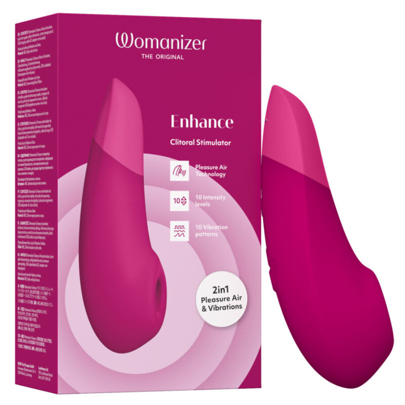 Womanizer - enhance clitorial stimulator vibrant pink