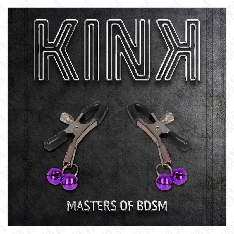 Kink - Double Bell Nipple Clamp Purple 6 Cm 4