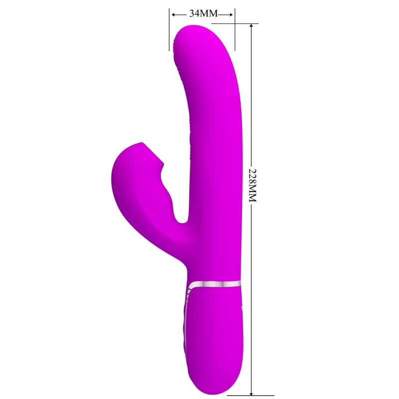 Pretty love - perlita multifunction 3 in 1 g-spot vibrator violet 6