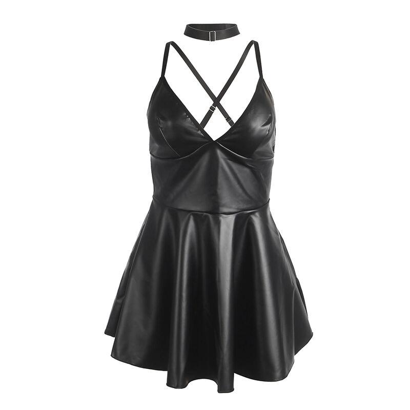 Subblime - 955373 dress with black leather straps s/m 4