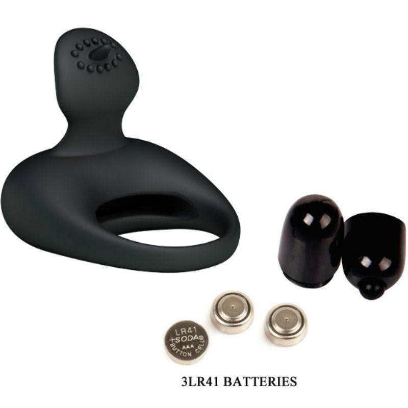 Pretty Love Vibrating Silicone Ring With Tongue 5