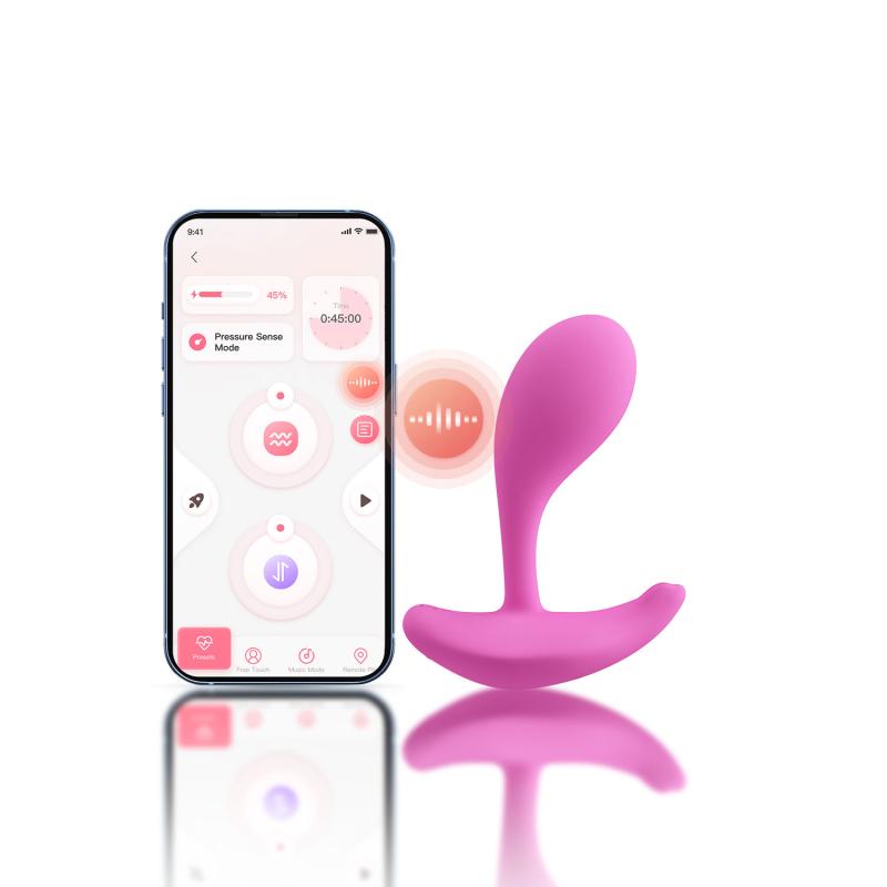 Honeyplaybox - Oly 2 Pressure Sensing App-Enabled Wearable Clit & G Spot Vibrator Pink 2