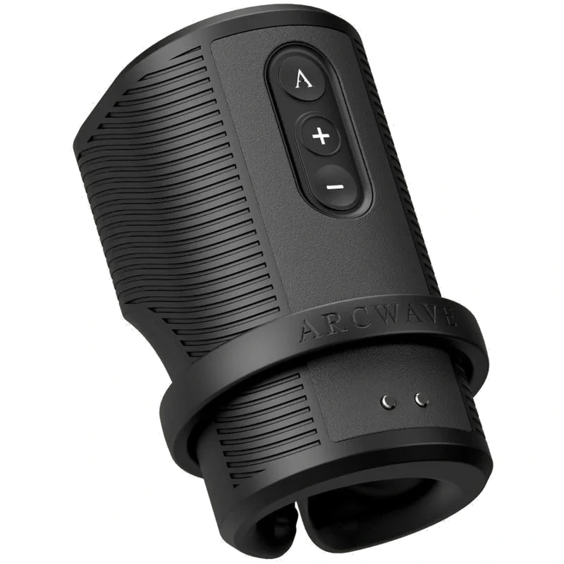 Arcwave - zing vibrating male stroker with dual motor black