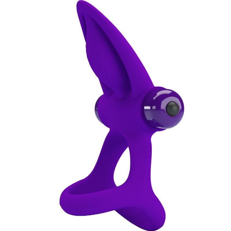 Pretty Love - Vibrator Ring 10 Vibrations Violet Silicone 1