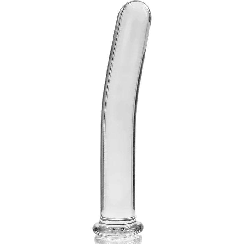 Nebula series by ibiza - model 8 dildo borosilicate glass clear 14.5 cm -o- 2 cm 4