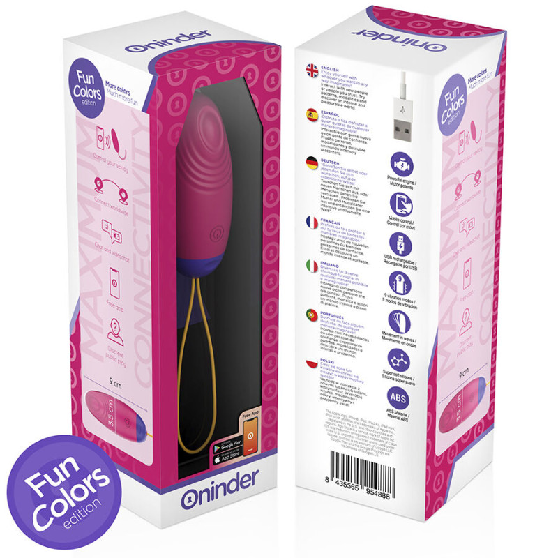 Oninder cute - love pleasure vibro-wave tapping silicone egg - free worldwide app 8