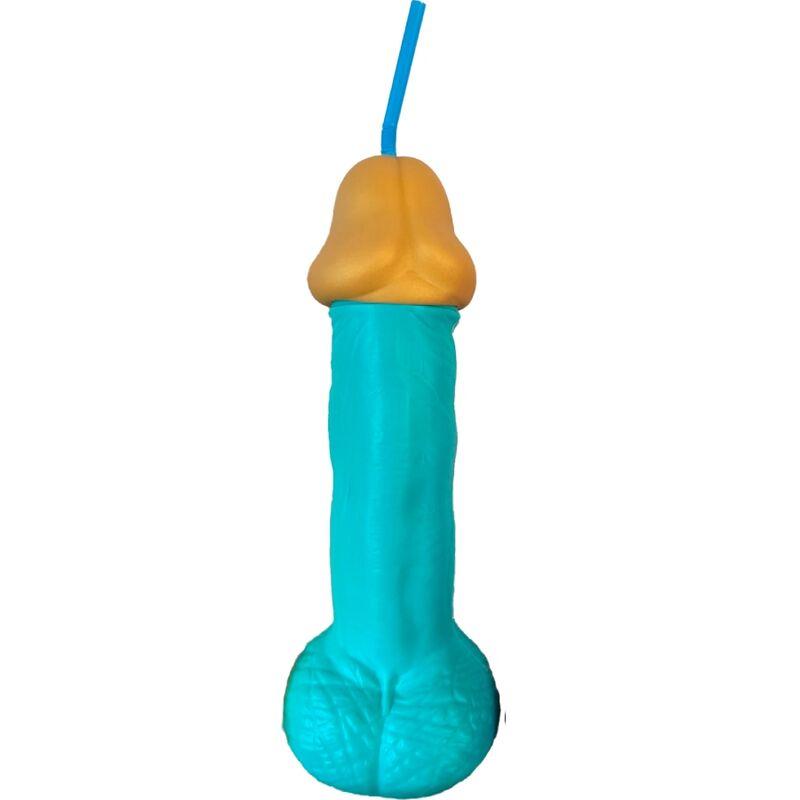 Diablo picante - blue plastic penis cup