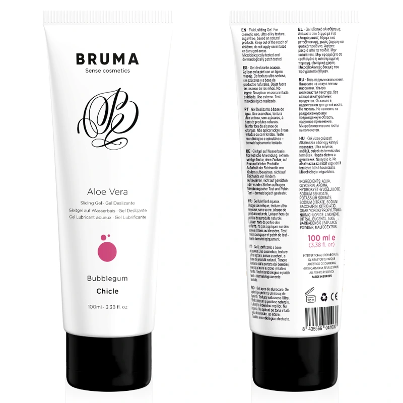 Bruma - aloe vera sliding gel bubblegum flavor 100 ml