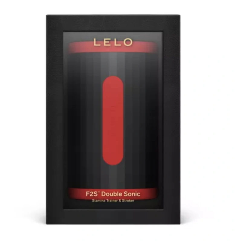 Lelo - f2s double sonic male stroker with dual sonic stimulation red 2