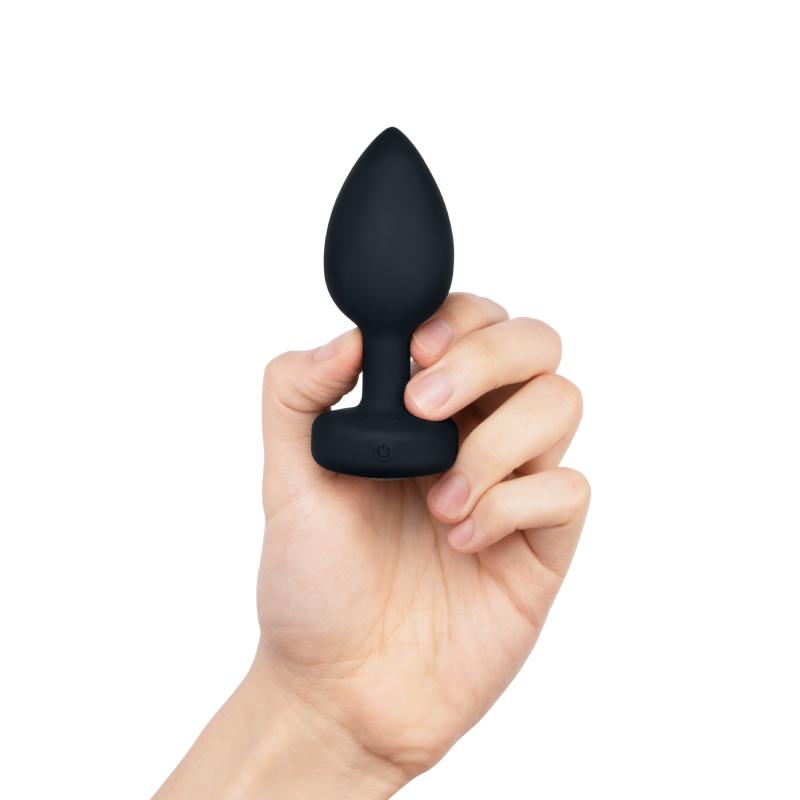 B-Vibe - Vibrating Jewel Plug M/L Black Diamond 13