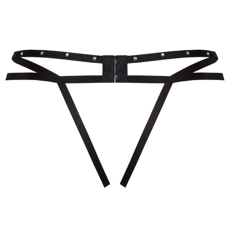 Livco Corsetti Fashion - Nomade Thong Crotchless Black