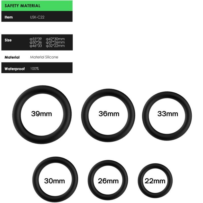 Armony - Rings Silicone Black 1