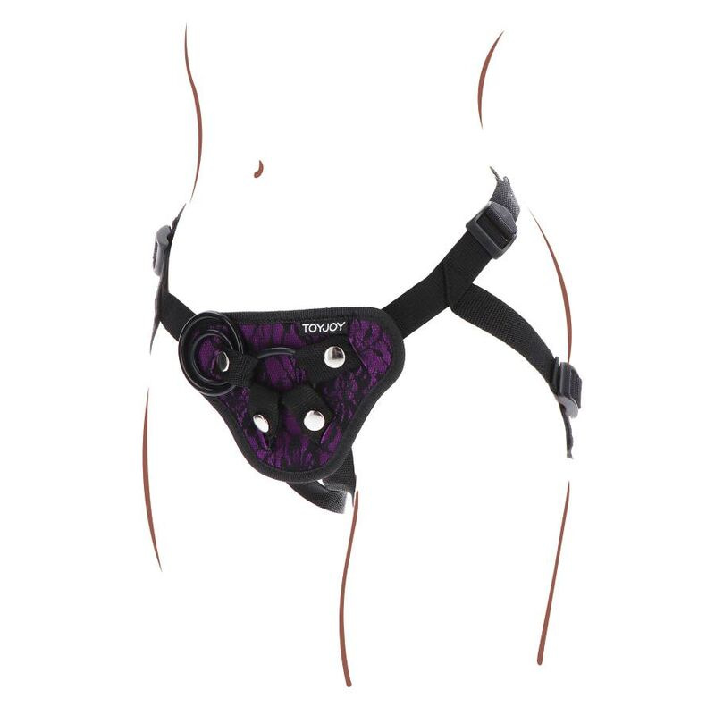 Get real - strap-on lace harness purple 4
