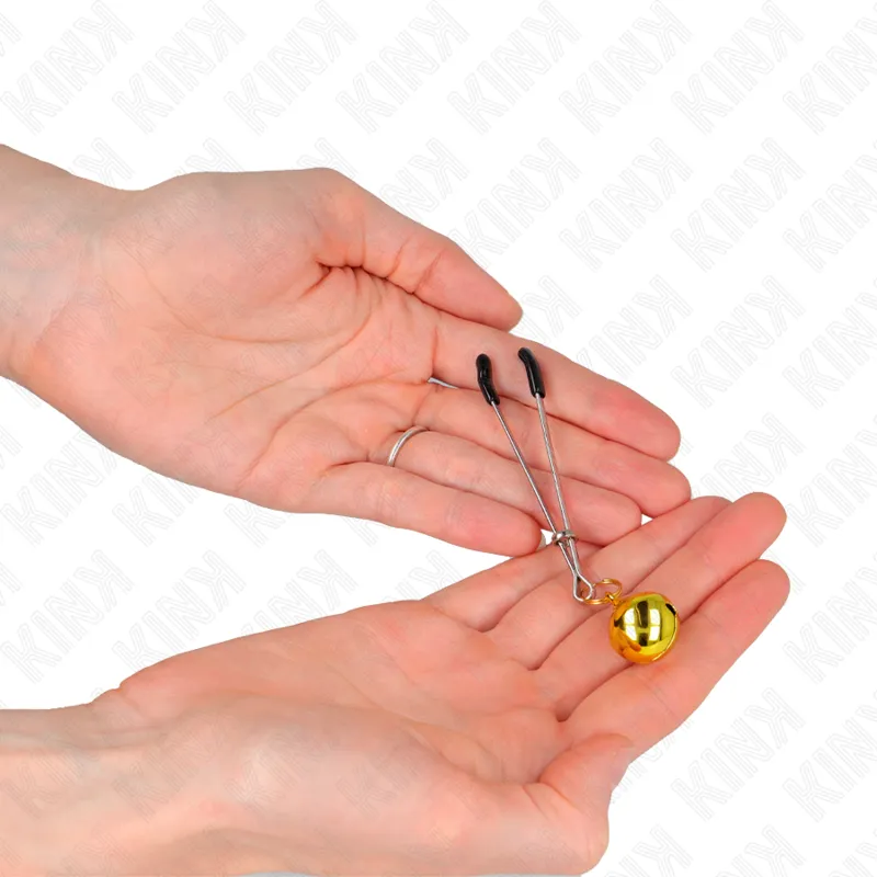 Kink - Thin Bell Nipple Clamps Gold 7 Cm 2