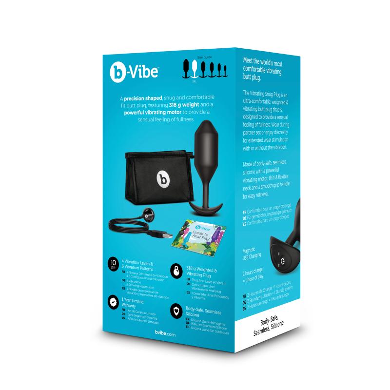 B-Vibe - Vibrating Snug Plug 5 (Xxl) Black 10