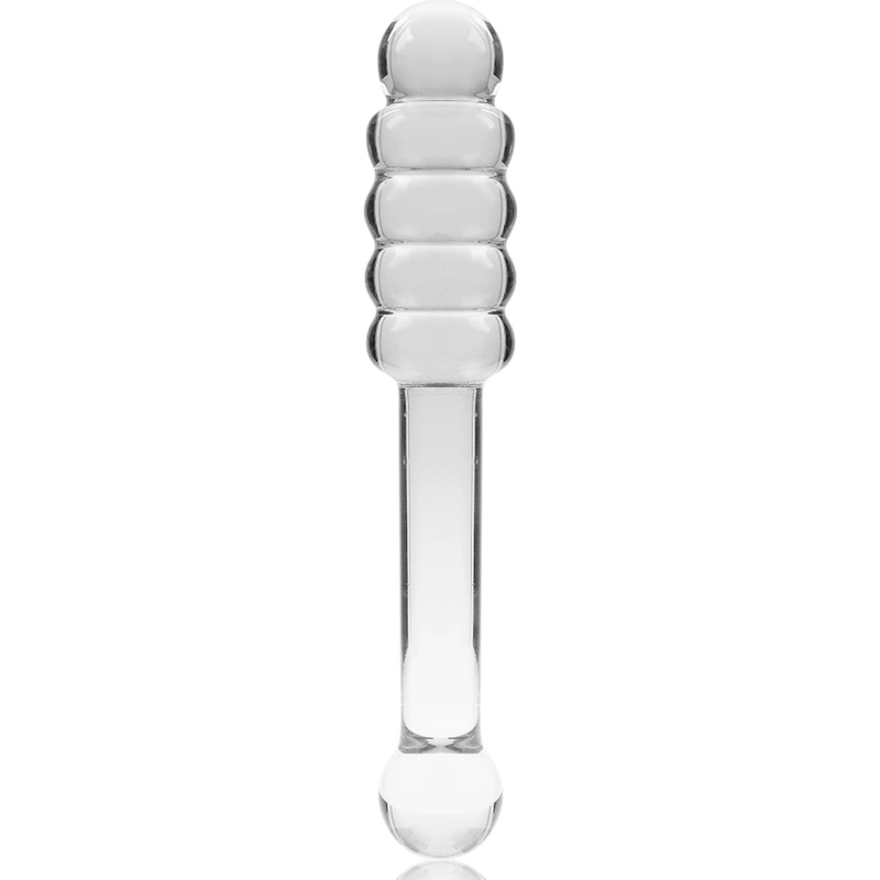 Nebula series by ibiza - model 20 dildo borosilicate glass clear 20.5 cm -o- 3 cm 4