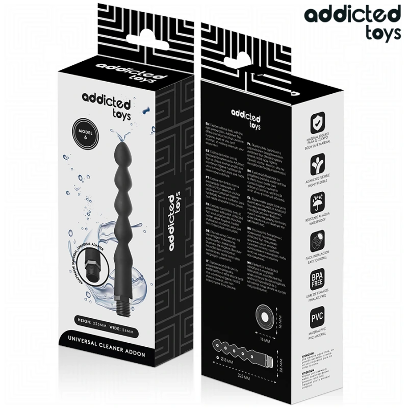 Addicted toys - anal cleaner with universal adapter model 6 6
