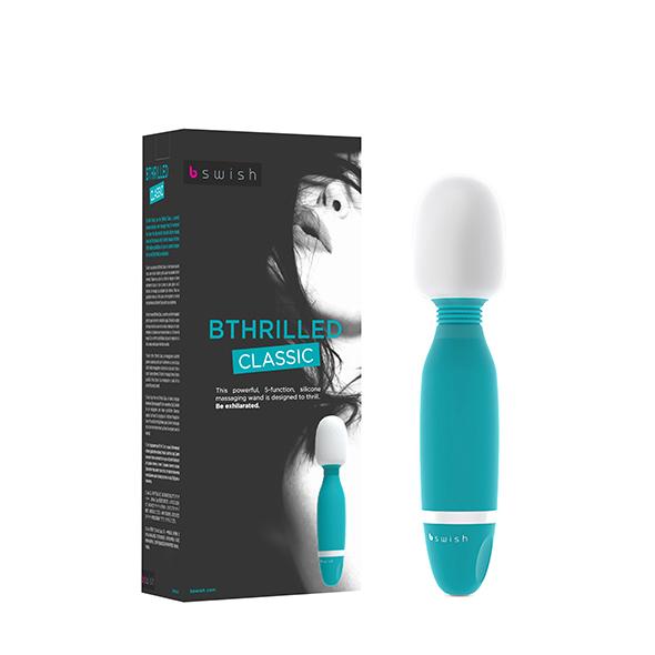 B Swish - Bthrilled Classic Wand Vibrator Jade - Masážna Hlavica 7