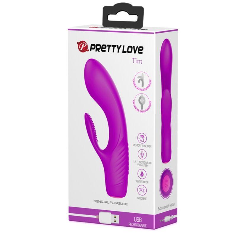 Pretty Love - Tim Purple Rechargeable Vibrator 9