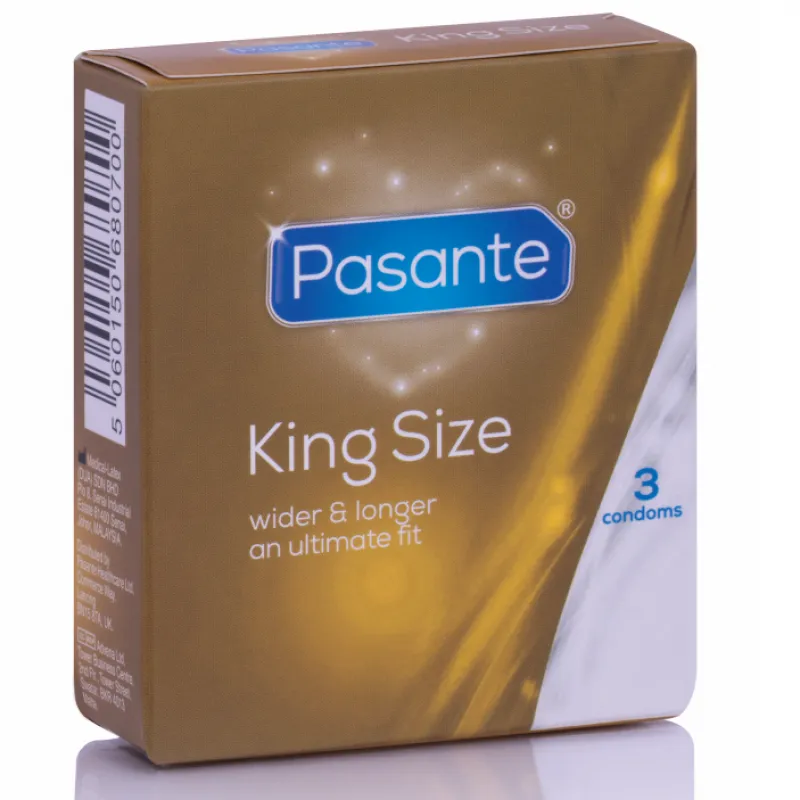 Pasante Through King Size Condoms Long And Width 3 Units