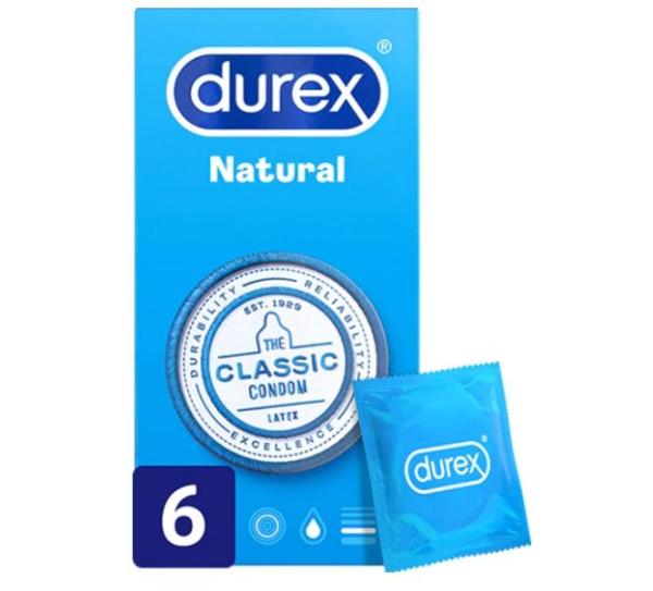Durex Natural Classic 6 Kusov - Kondómy