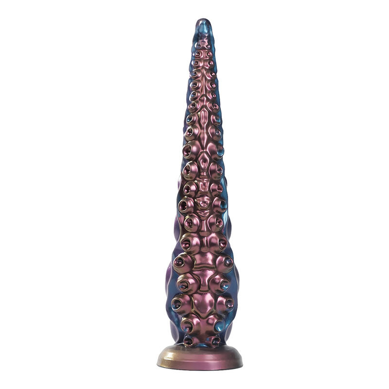 Power monsters - abyssal tentacle tricolor fantasy silicone dildo 46 cm Ø 7 cm 3