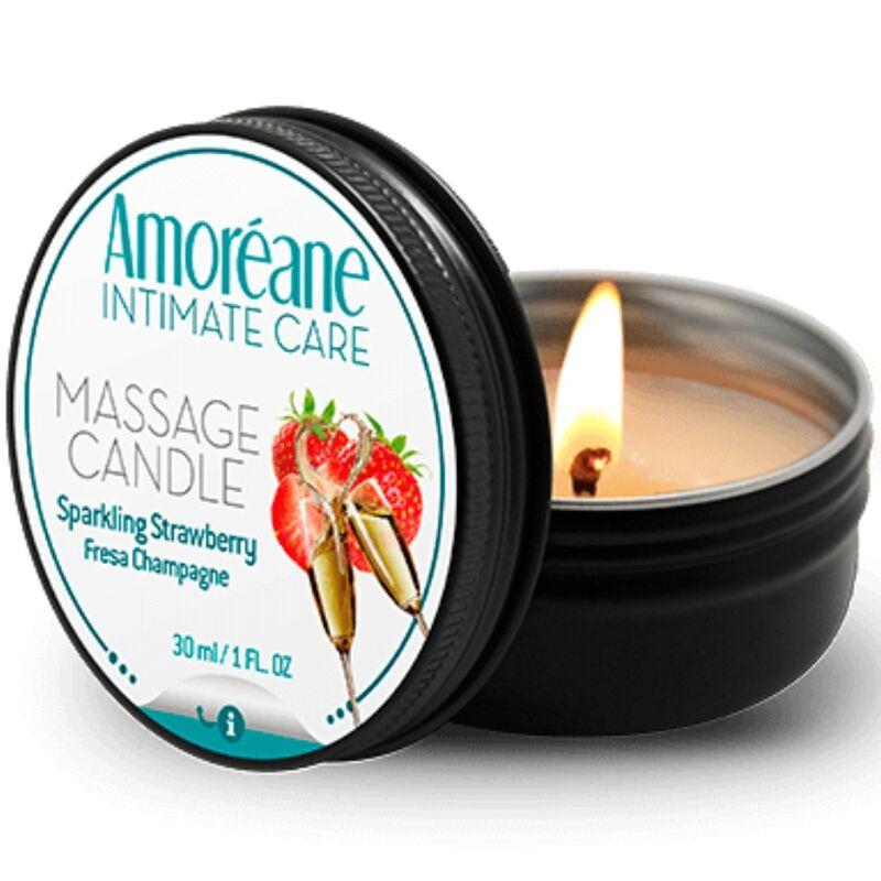 Amoreane - Massage Candle Strawberry Champagne 30 Ml