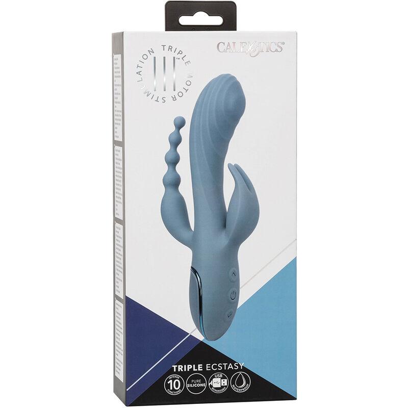 California Exotics - Vibrator Triple Ecstasy Grey 10