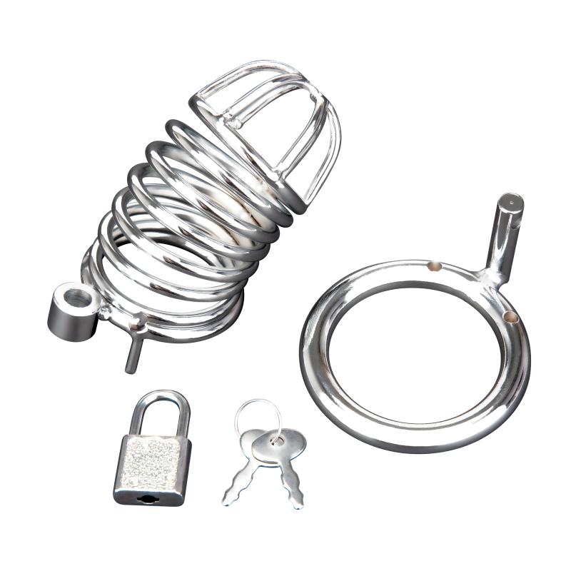 Blueline - Deluxe Chastity Cage Silver 4