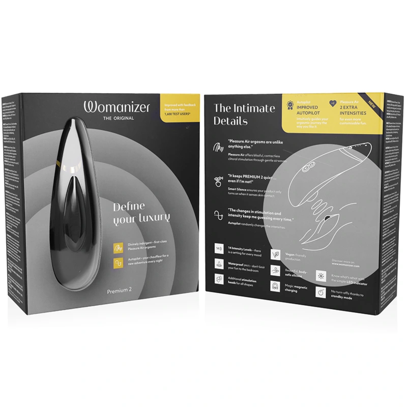 Womanizer - premium 2 clitoral stimulator black 6